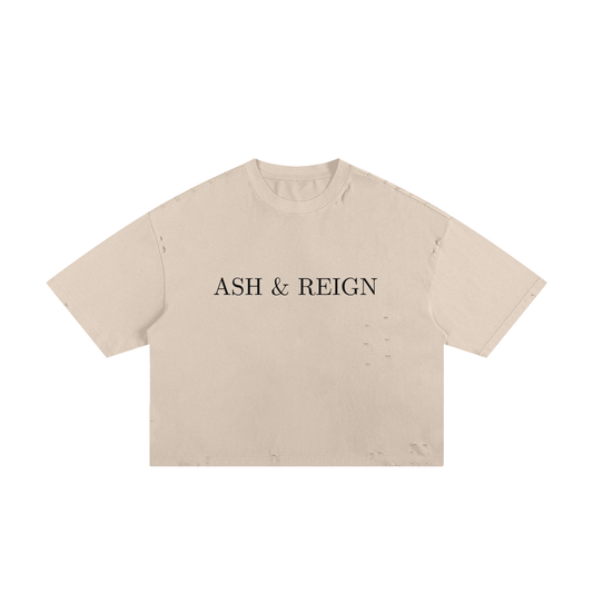 Ash & Reign Frayed Boxy Tee