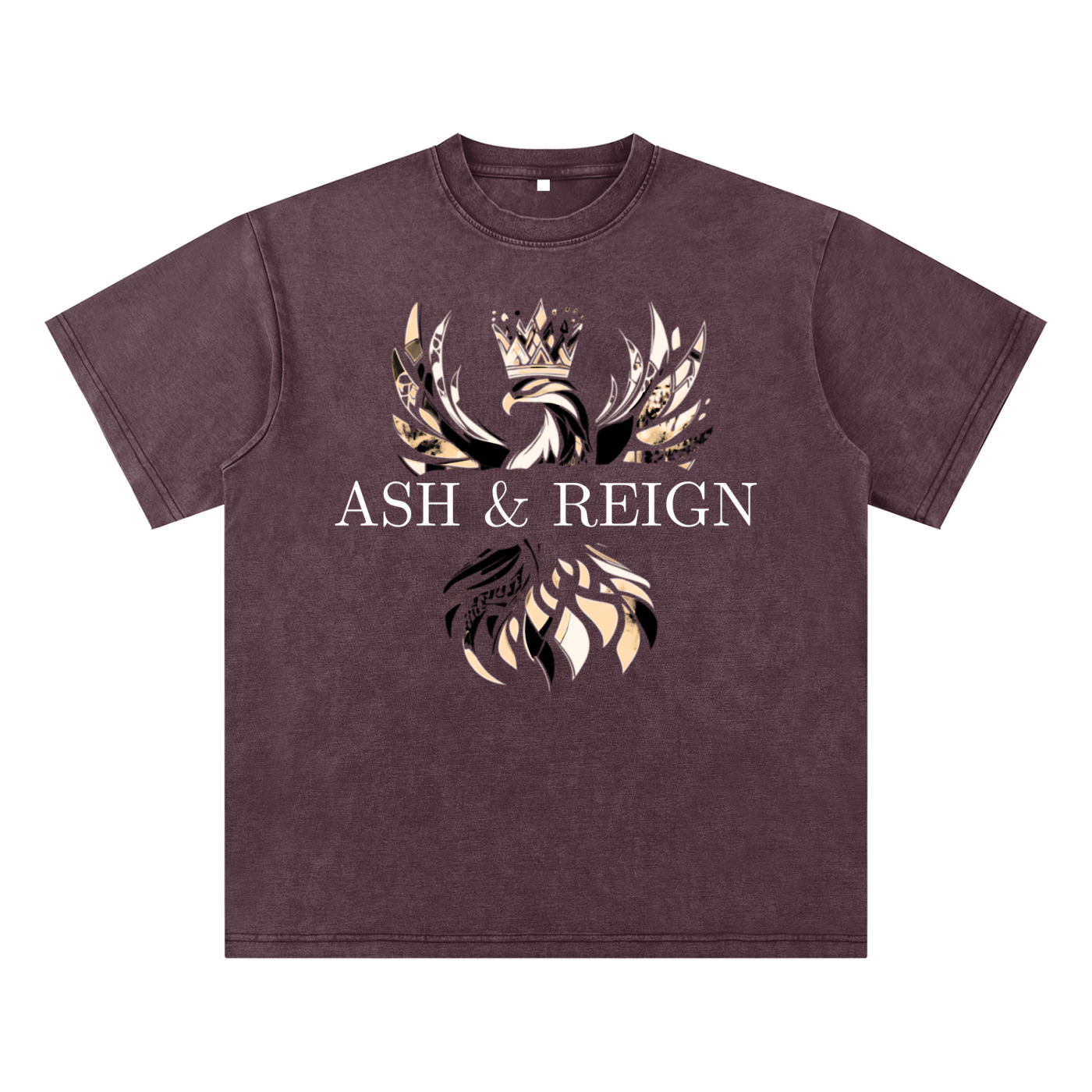 Ash & Reign Bamboo Slub Snow Washed T-Shirt