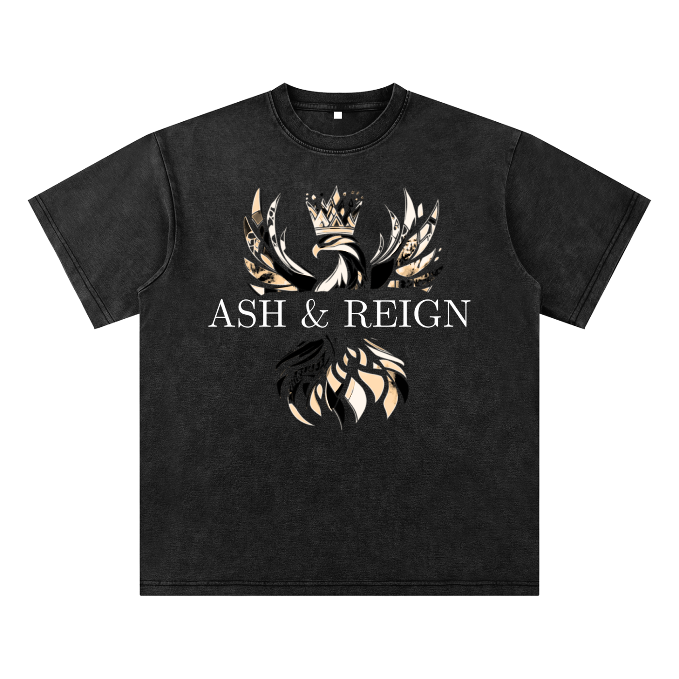 Ash & Reign Bamboo Slub Snow Washed T-Shirt