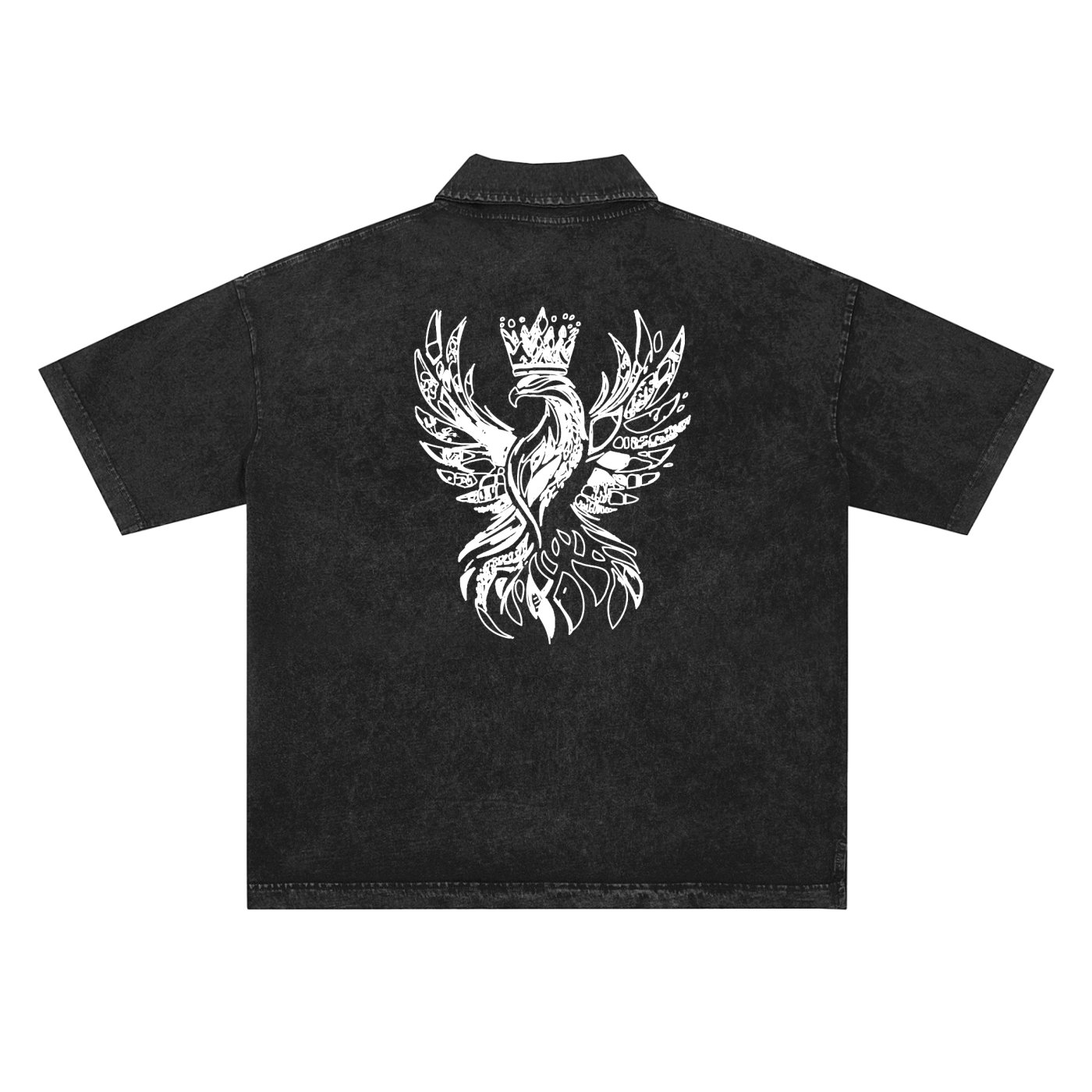 Ash & Reign Snow-Washed Polo T-Shirt