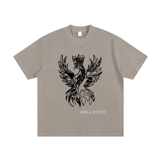 Ash & Reign Vintage Washed Frayed T-Shirt