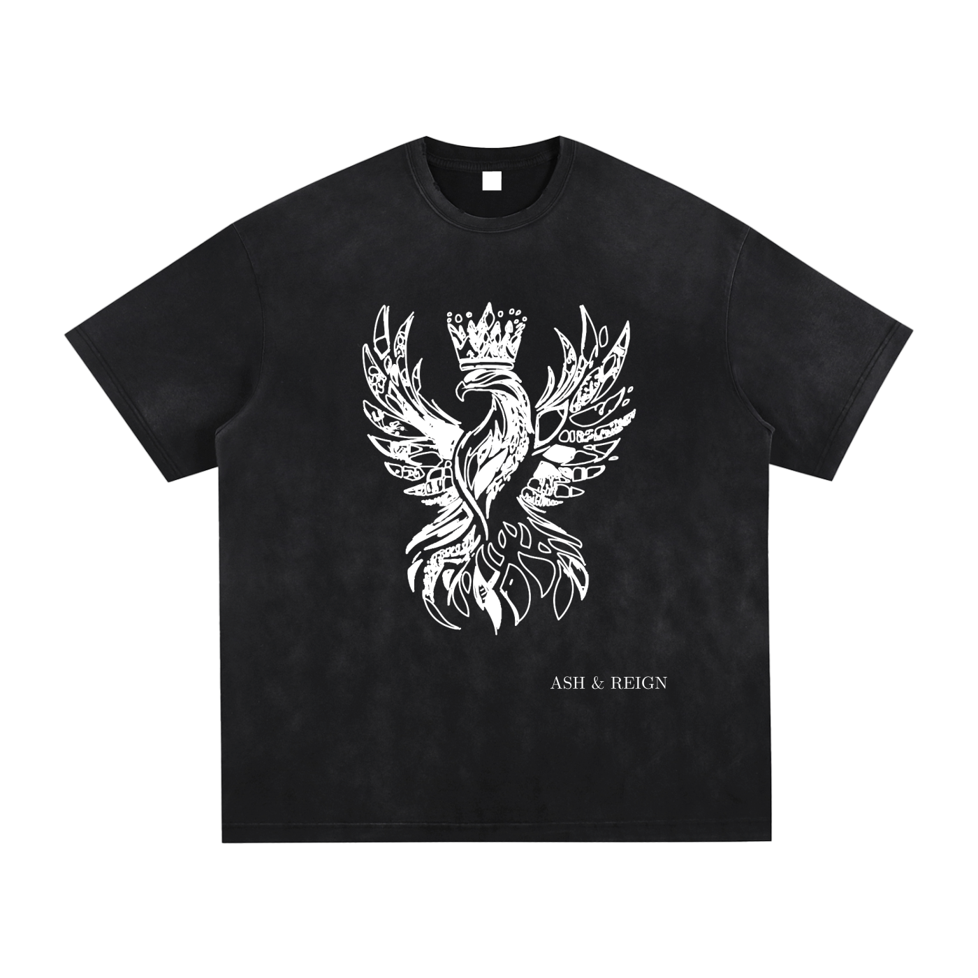 Ash & Reign Vintage Washed Hand-Frayed T-Shirt