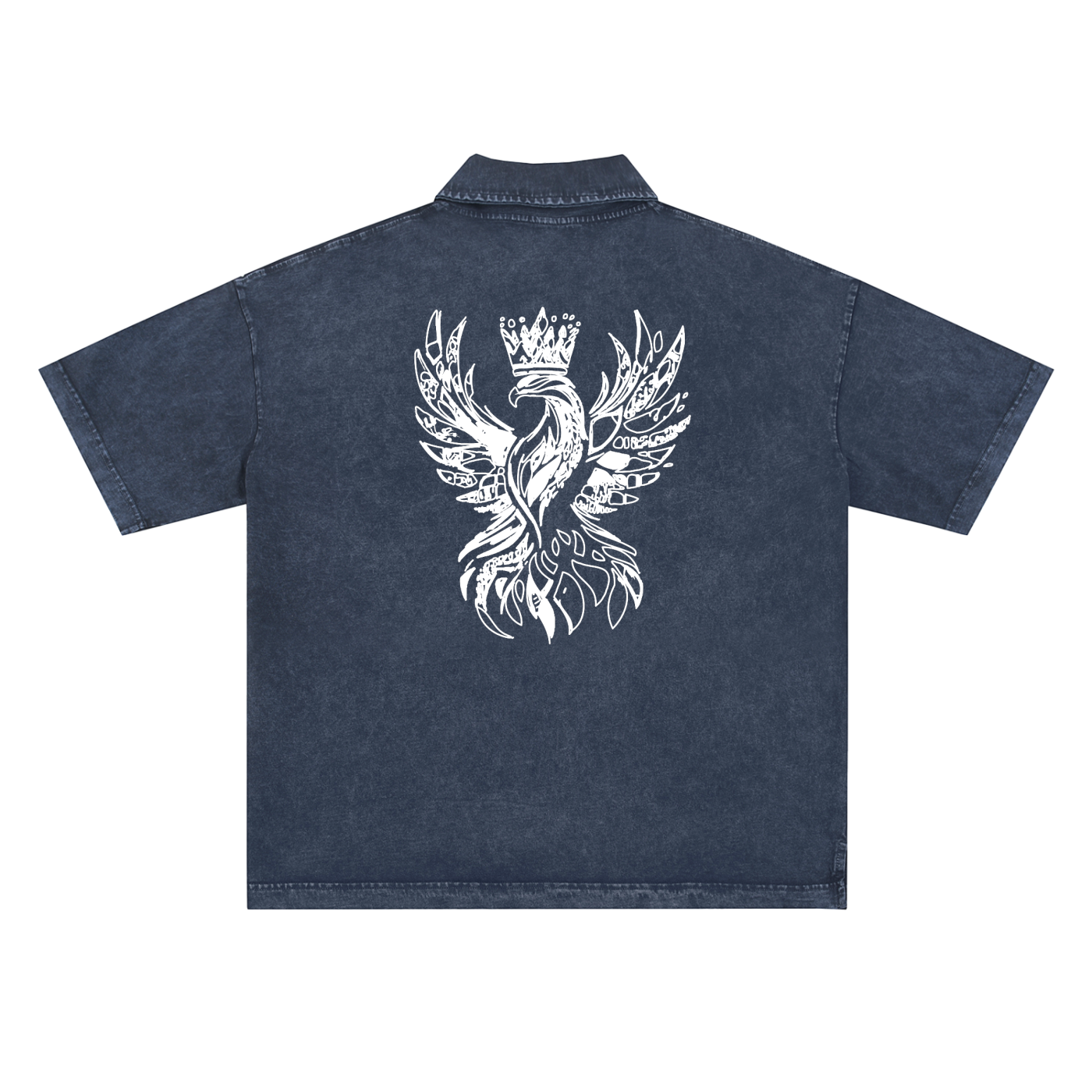 Ash & Reign Snow-Washed Polo T-Shirt