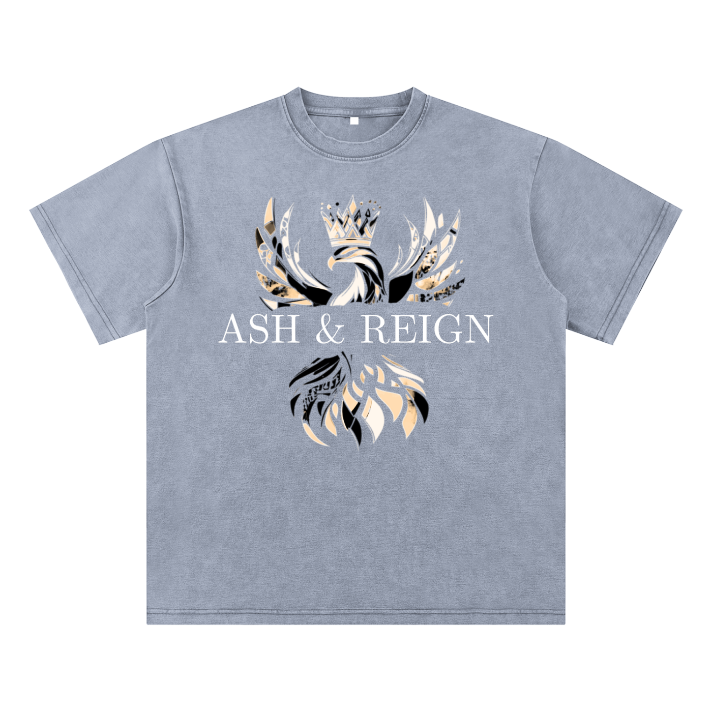 Ash & Reign Bamboo Slub Snow Washed T-Shirt