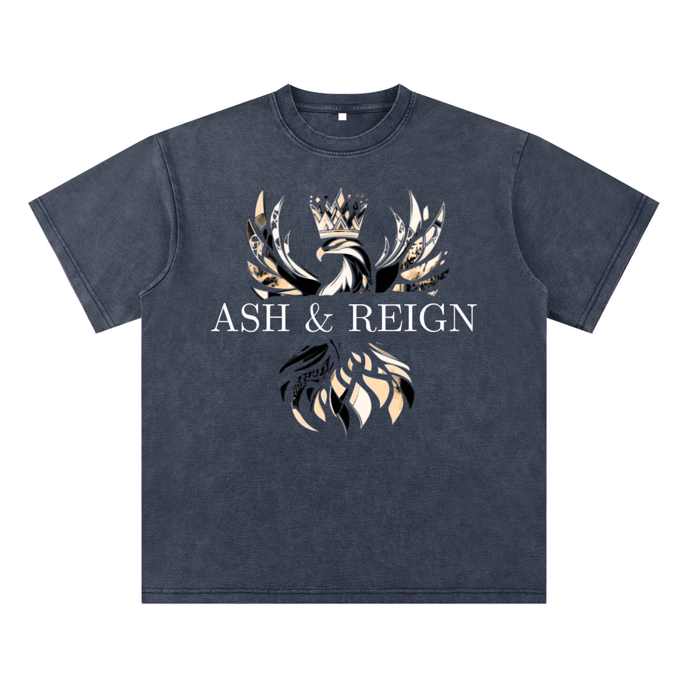 Ash & Reign Bamboo Slub Snow Washed T-Shirt