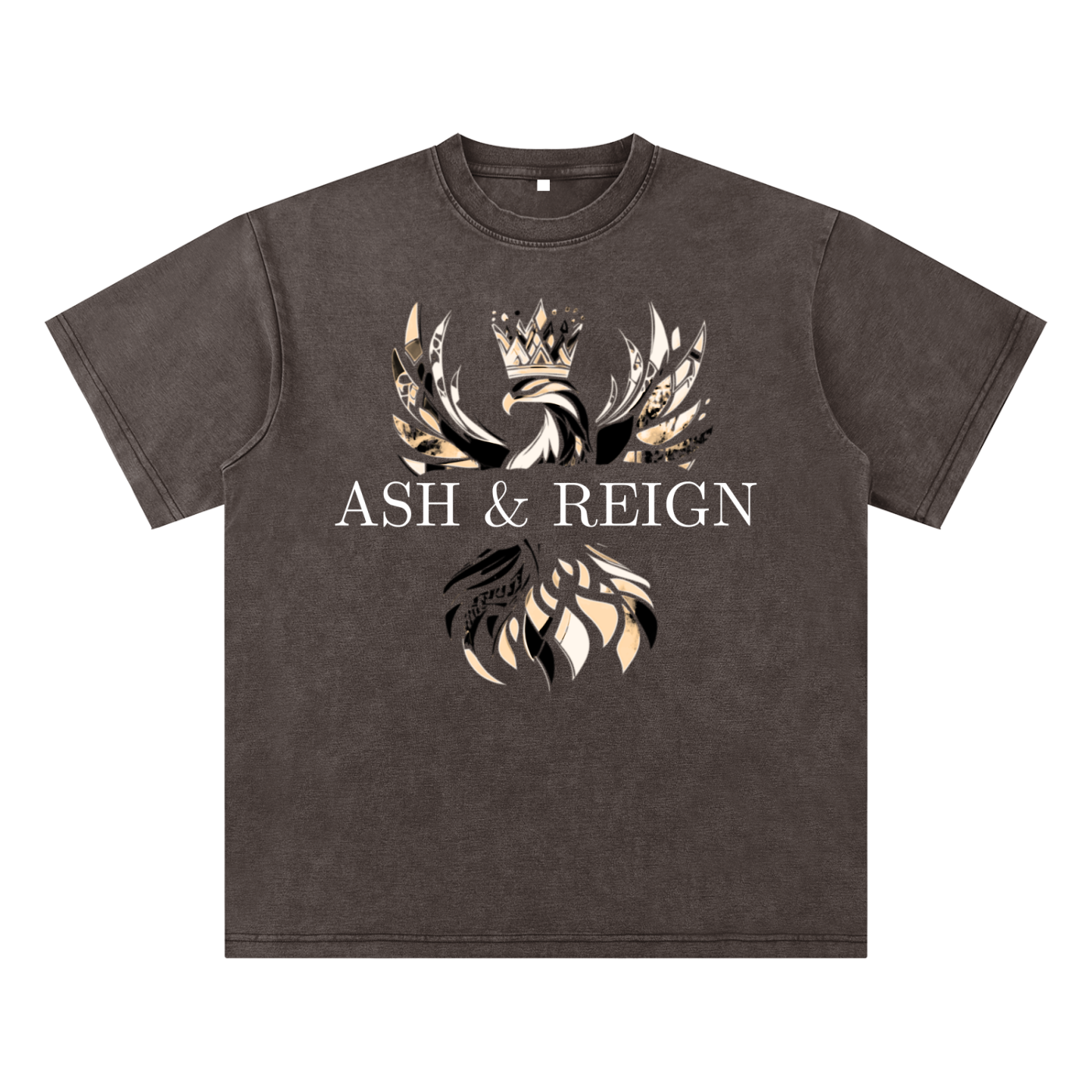 Ash & Reign Bamboo Slub Snow Washed T-Shirt