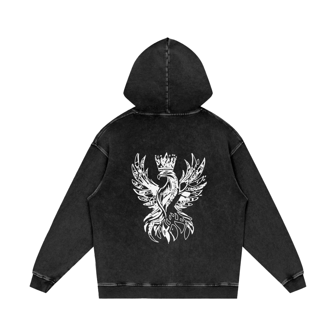 Ash & Reign Acid Wash Oversize Hoodie