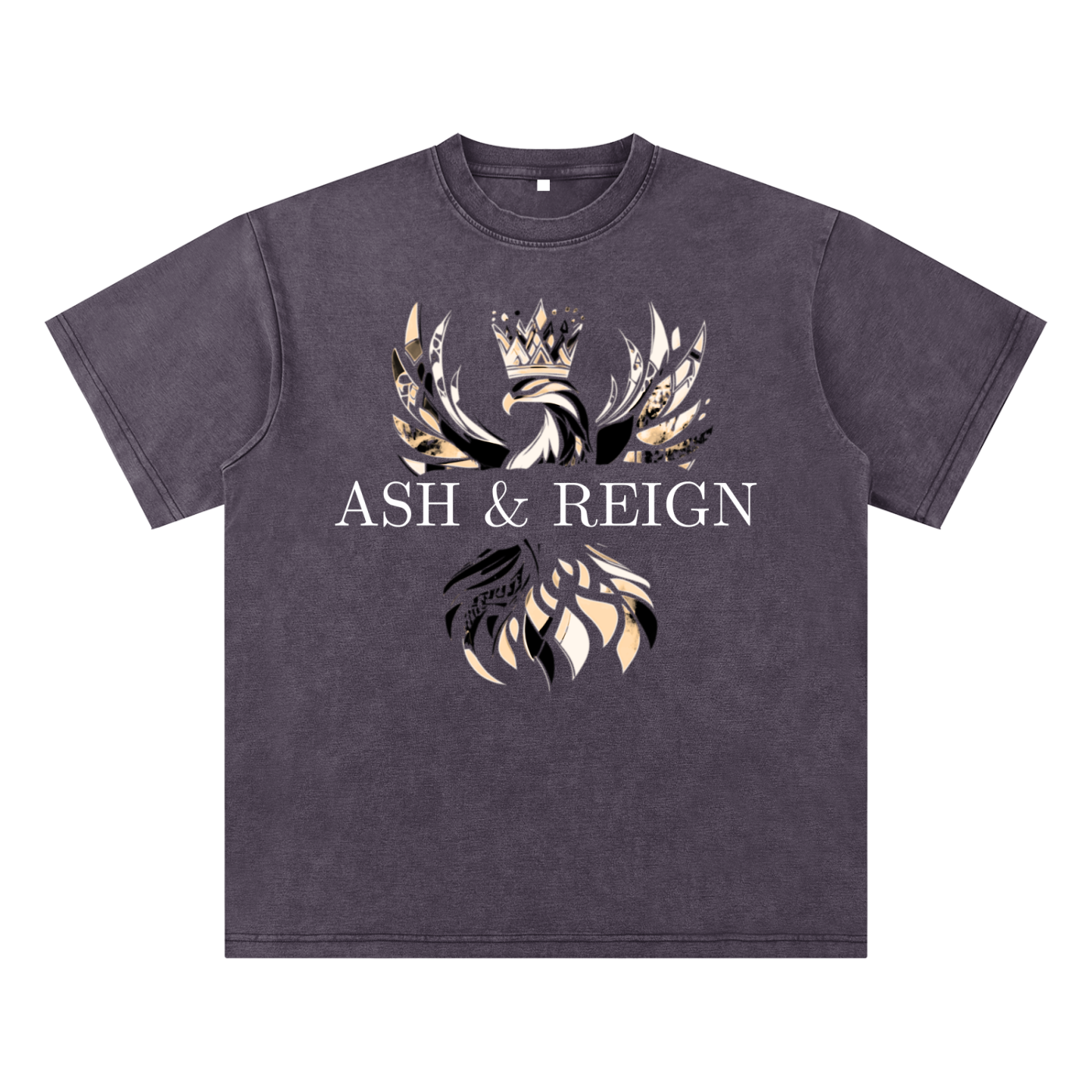 Ash & Reign Bamboo Slub Snow Washed T-Shirt