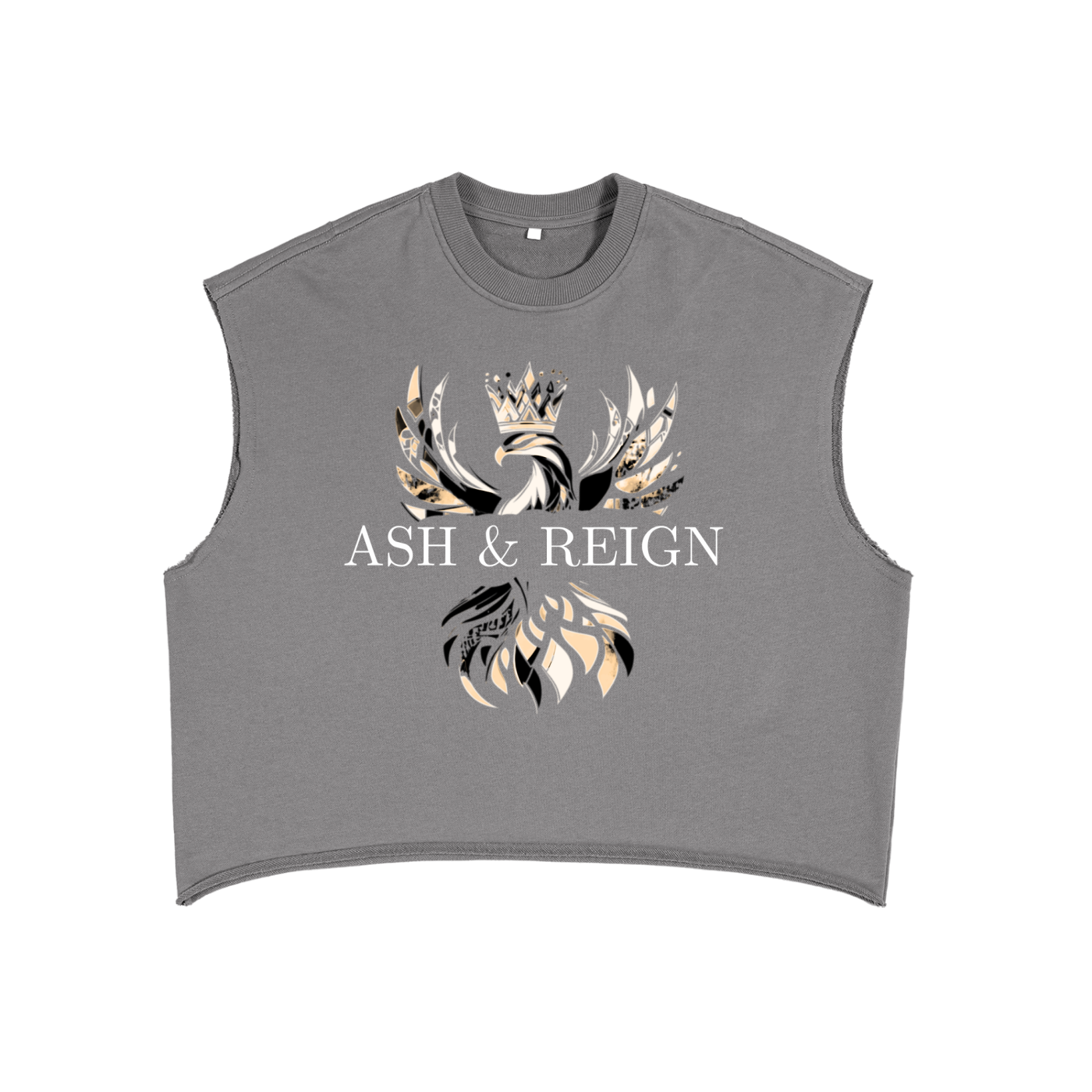 Ash & Reign French Terry Boxy Tank Top