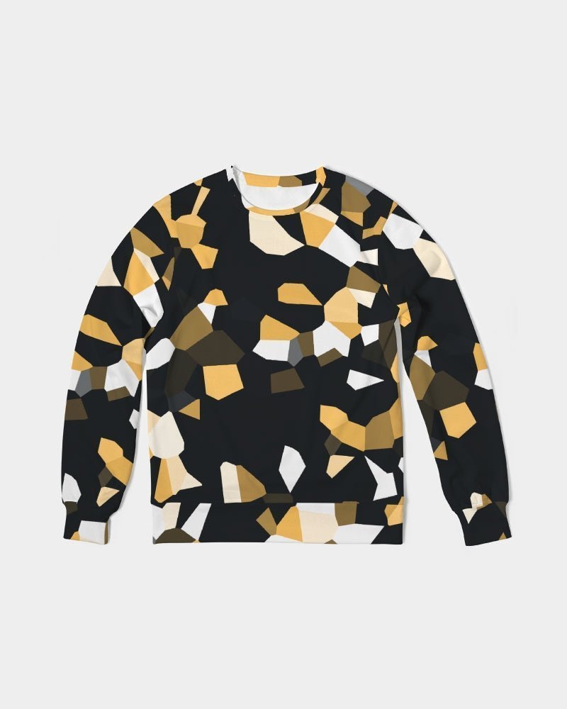 Fractal Opulence Classic French Terry Crewneck Pullover - Rashaad Black