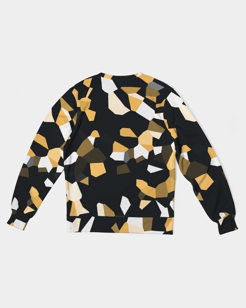 Fractal Opulence Classic French Terry Crewneck Pullover - Rashaad Black