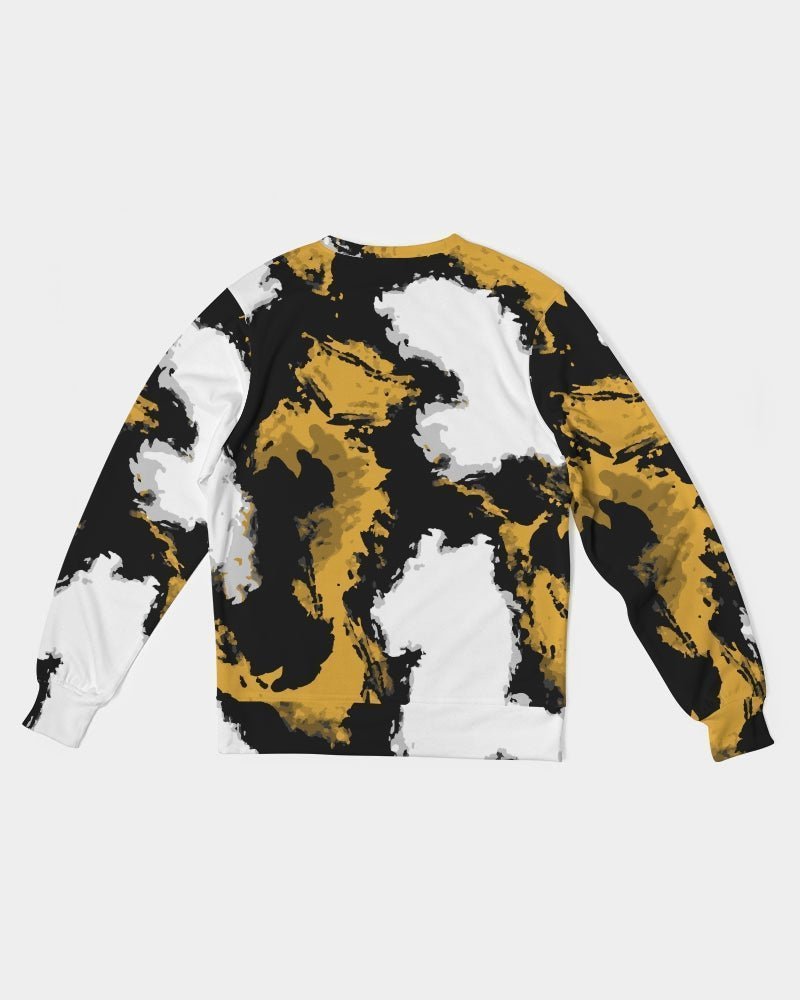 Saharan Breeze Men's Classic French Terry Crewneck Pullover - Rashaad Black