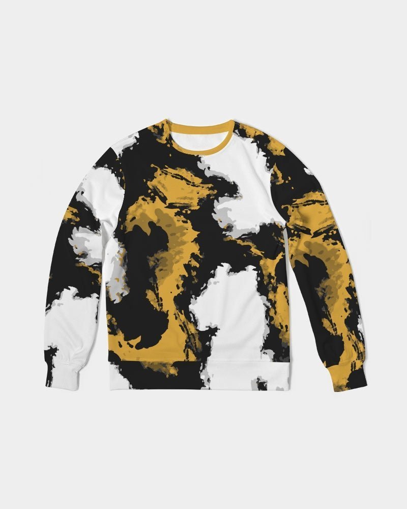 Saharan Breeze Men's Classic French Terry Crewneck Pullover - Rashaad Black